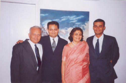 Kapadia family all Kapadia family all dressed up (L to R) Harish Kapadia, Sonam Kapadia, Geeta Kapadia,Lt. Nawang Kapadia 